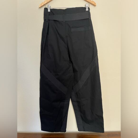 NWT Anthropologie Tiny Dojo Black High Waisted Minimalist Button Front Pants 14 - Picture 9 of 16